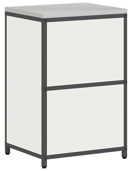 VidaXL Konyhai tárolószekrény HATTEM Fehér 60 x 50 x 92 cm Acél