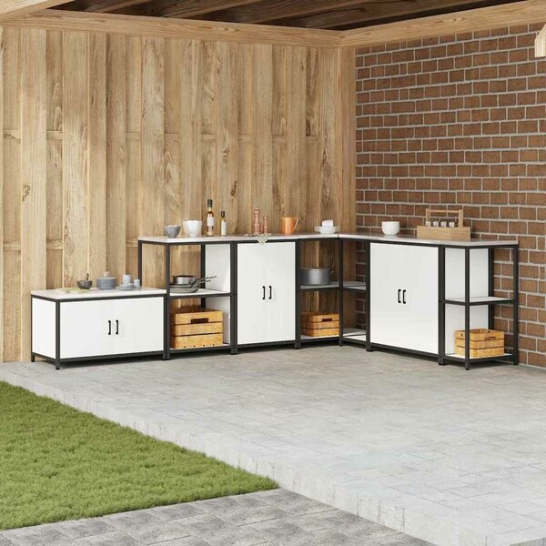 VidaXL Konyhai tárolószekrény HATTEM Fehér 60 x 50 x 92 cm Acél
