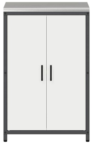 VidaXL Konyhai tárolószekrény HATTEM Fehér 60 x 50 x 92 cm Acél