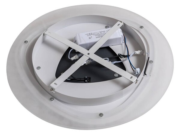 Lindby LED mennyezeti világítás Rebeka, Ø 70 cm, CCT, távirányító, dimmelhető, Fehér / opál, Nappali / Étkező, Műanyag, Modern