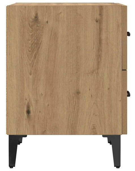 VidaXL Ágyat tartó szekrény 2 pcs kézműves tölgy 40 x 35 x 47.5 cm