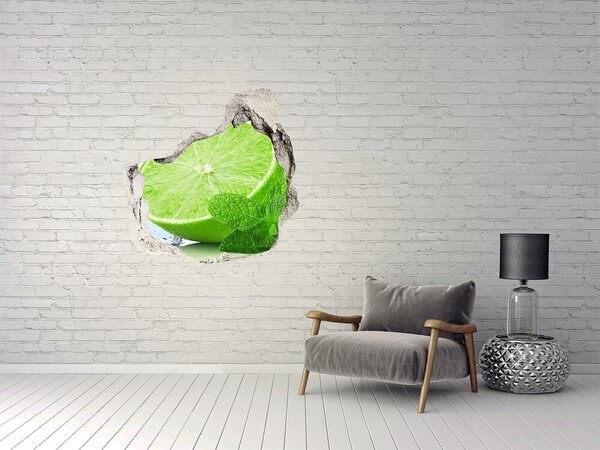 3d lyuk fal dekoráció Lime jég