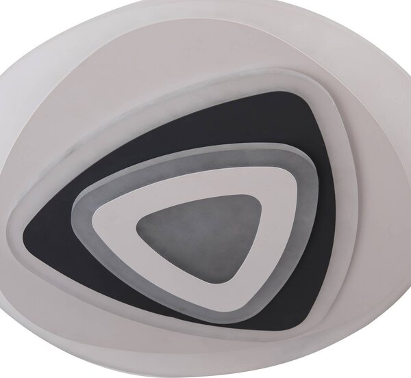 Lindby LED mennyezeti világítás Rebeka, Ø 70 cm, CCT, távirányító, dimmelhető, Fehér / opál, Nappali / Étkező, Műanyag, Modern