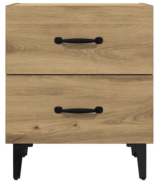 VidaXL Ágyat tartó szekrény 2 pcs kézműves tölgy 40 x 35 x 47.5 cm