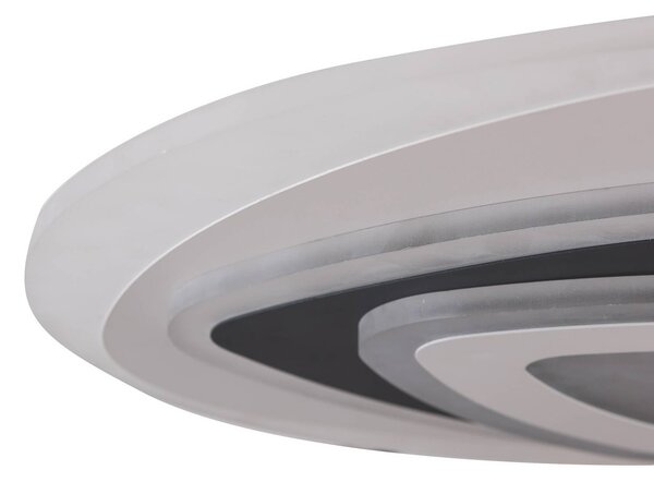 Lindby LED mennyezeti világítás Rebeka, Ø 70 cm, CCT, távirányító, dimmelhető, Fehér / opál, Nappali / Étkező, Műanyag, Modern