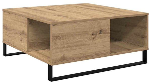 VidaXL Dohányzóasztal Artisan tölgy 80 x 80 x 36,5 cm Faanyag