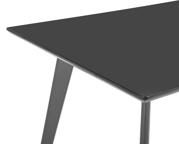 Étkezőasztal DORCAS Fekete 150 cm 90 cm