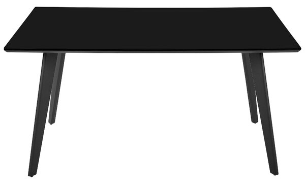 Étkezőasztal DORCAS Fekete 150 cm 90 cm