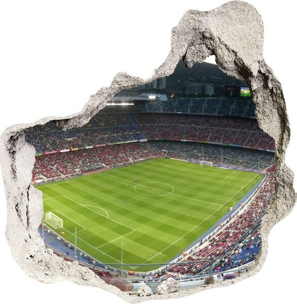 3d lyuk fal dekoráció Barcelona stadion