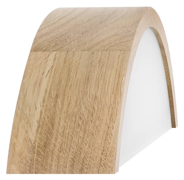 TEMAR LIGHTING Cleo D1DR410 fali világítás, tölgyfa, 41 cm hosszú, E27, dimmelhető, Világos fa, Nappali / Étkező, Fa, Modern