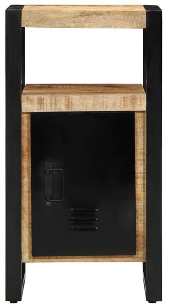 VidaXL Fürdőszoba Székény ajtóval Barna 40 x 35 x 75 cm Tömör Mangófát