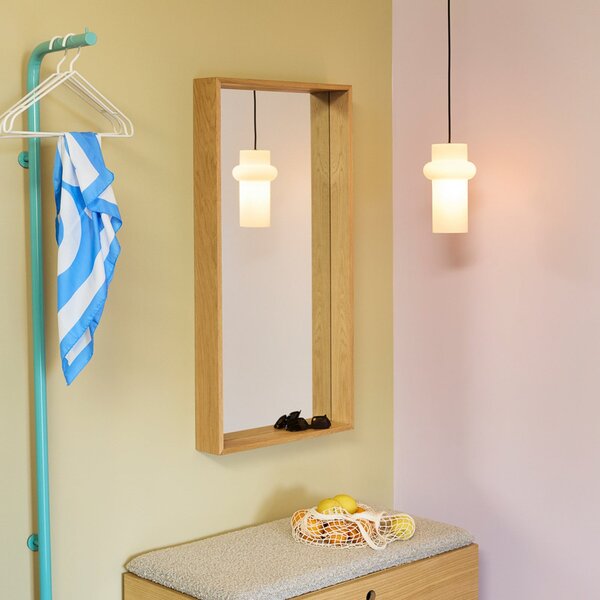 Függőlámpa Hübsch, Pilule Up, dimmable, Fehér, Nappali, Üveg, Skandináv