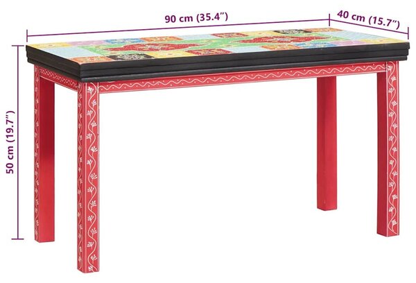 VidaXL Fészekasztal Barna 38 x 38 x 41.5 cm Tömör mangófa