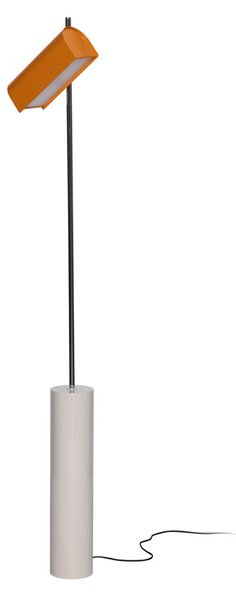 Állólámpa Hübsch, Reflector, dimmable, Narancs, Nappali, Fém, Skandináv