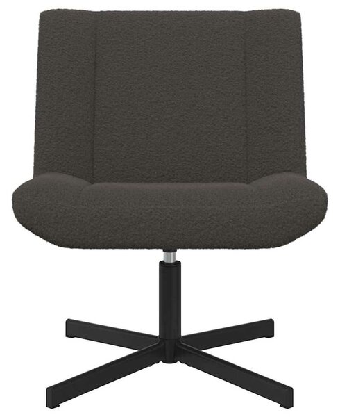 VidaXL Forgószék Sötétszürke 63 x 75 x 76 cm Báránybőr