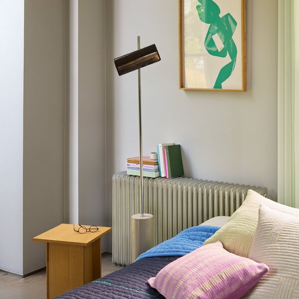 Állólámpa Hübsch, Reflector, dimmable, Barna / Rozsdabarna, Nappali, Fém, Skandináv