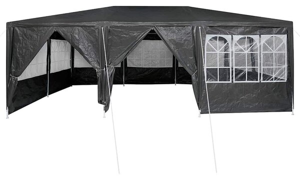 VidaXL Partysátor 600 x 400 x 266 cm, Antracit és Fehér