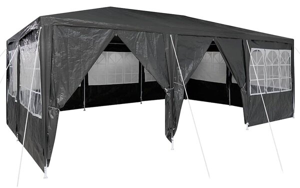 VidaXL Partysátor 600 x 400 x 266 cm, Antracit és Fehér