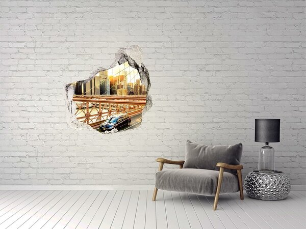 3d lyuk fal dekoráció Brooklyn híd