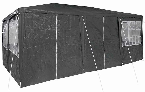 VidaXL Partysátor 600 x 400 x 266 cm, Antracit és Fehér