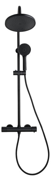 Invena Volos, zuhanyszett termosztátos keverőcsappal, matt fekete, INV-AU-37-T04-V Leták: https://cloud.invena.pl/s/nnXaZKg3crBrRkz/download?path=%2FPliki%20do%20strony%20www%2FAU-37-T04-V/Inne/AU-37-T04-V-ulotka-ENG…