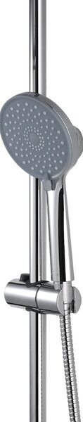 Invena Volos, zuhanyszett termosztátos keverőcsappal, króm, INV-AU-37-T01-V