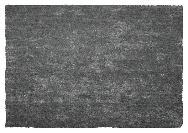 Sötétszürke hosszú szálú szőnyeg 140 x 200 cm DEMRE