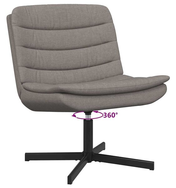 VidaXL Forgószék Tópszínű 63 x 75 x 76 cm szövet