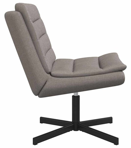 VidaXL Forgószék Tópszínű 63 x 75 x 76 cm szövet