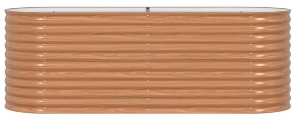 VidaXL Kerti magaságyás Barna 240 x 80 x 81 cm Acél