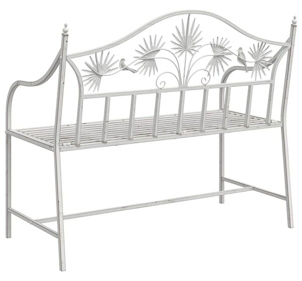 VidaXL Kerti pad Fehér 104 x 54 x 93cm Acél