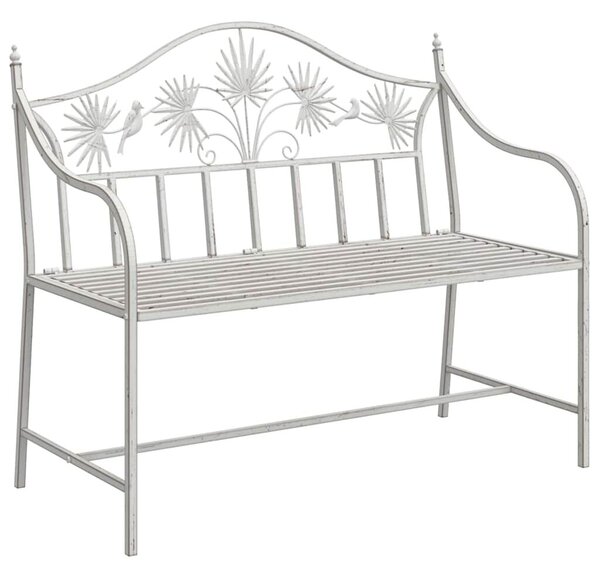 VidaXL Kerti pad Fehér 104 x 54 x 93cm Acél