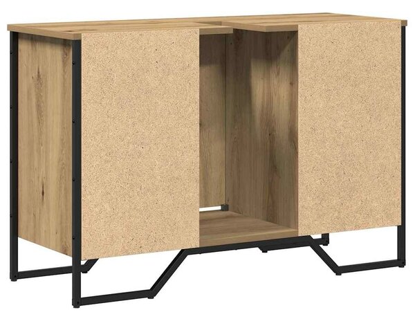 VidaXL Mosdószekrény tárolóval Artisan tölgy 91 x 35 x 60 cm Faanyag