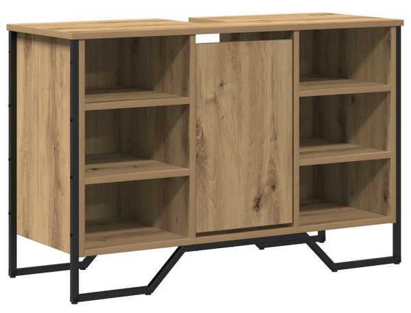 VidaXL Mosdószekrény tárolóval Artisan tölgy 91 x 35 x 60 cm Faanyag