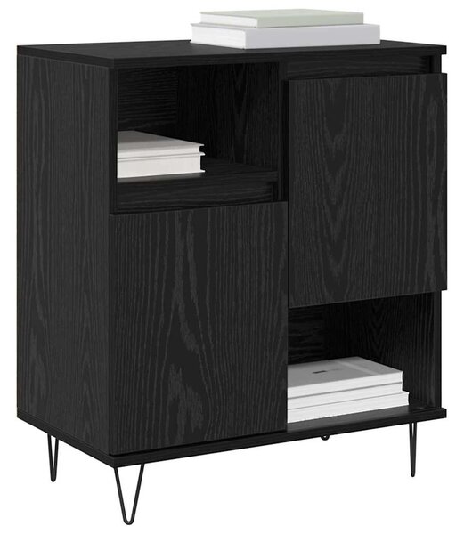 VidaXL Oldalszekrények 3 pcs Musta tammi 180 x 35 x 70 cm Faanyag
