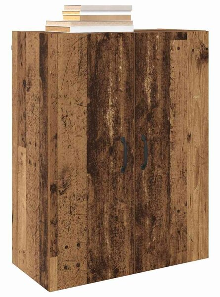 VidaXL Fali szekrény 2 db Öreg fa 69,5 x 34 x 90 cm Szerelt Fa