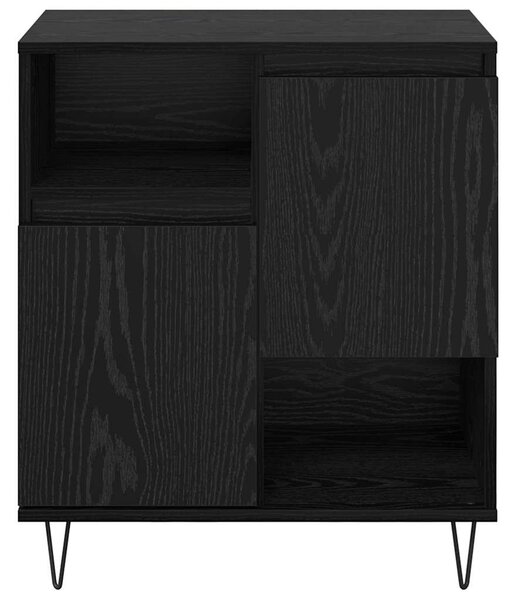 VidaXL Oldalszekrények 3 pcs Musta tammi 180 x 35 x 70 cm Faanyag
