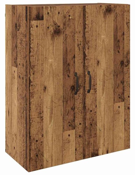 VidaXL Fali szekrény 2 db Öreg fa 69,5 x 34 x 90 cm Szerelt Fa