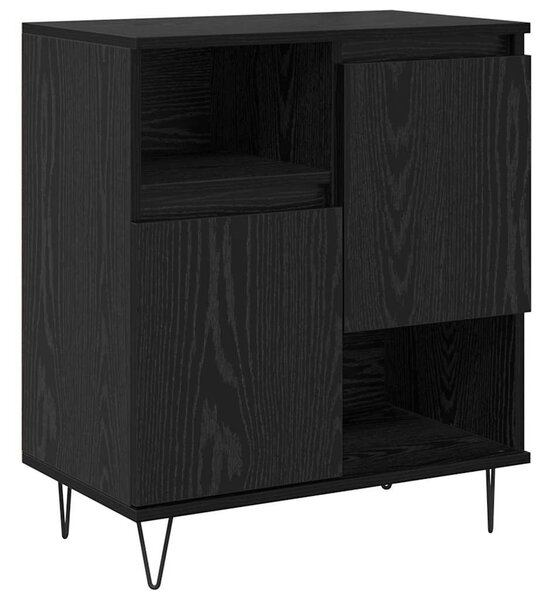 VidaXL Oldalszekrények 3 pcs Musta tammi 180 x 35 x 70 cm Faanyag