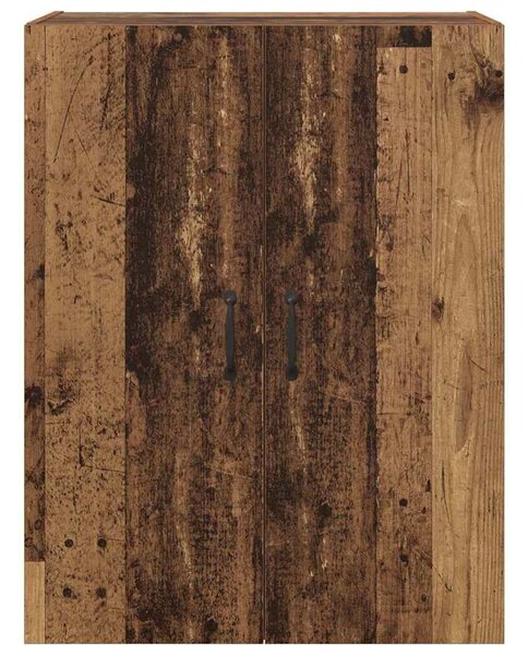 VidaXL Fali szekrény 2 db Öreg fa 69,5 x 34 x 90 cm Szerelt Fa