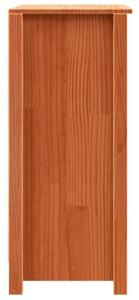 VidaXL Széf Faggyú barna 70 x 35 x 80 cm Tömör fenyőfa