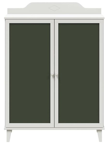 VidaXL Gyerekek Kreatív Tárolás ROROS Fehér 80 x 40 x 110 cm