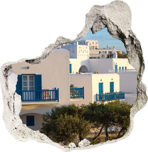 3d lyuk fal dekoráció Mykonos görögország