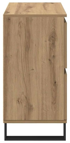 VidaXL Oldalszekrények 2 pcs kézműves tölgy 120 x 35 x 70 cm Faanyag