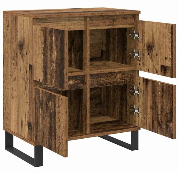 VidaXL Oldalszekrények 2 pcs Régi fa 120 x 35 x 70 cm Faanyag