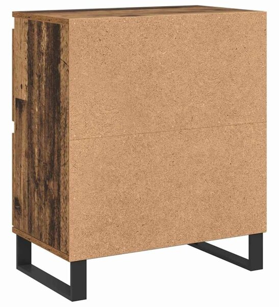 VidaXL Oldalszekrények 2 pcs Régi fa 120 x 35 x 70 cm Faanyag