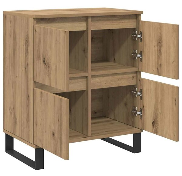 VidaXL Oldalszekrények 2 pcs kézműves tölgy 120 x 35 x 70 cm Faanyag