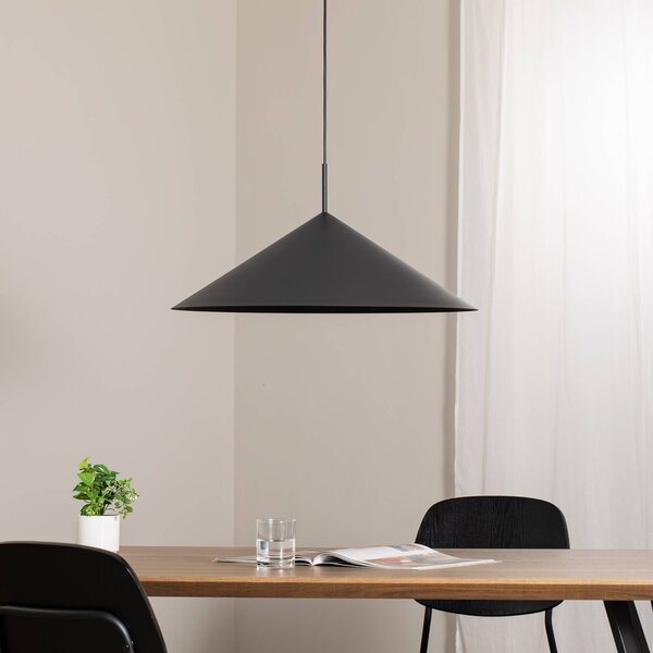 Eko-Light Capital függőlámpa, fekete, 1-lámpás, Ø 60 cm, GX53, dimmelhető, Fekete, Nappali / Étkező, fém, Modern