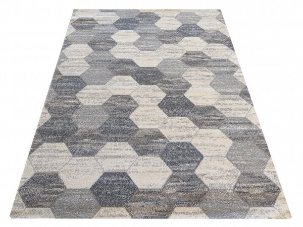 Szürke-fehér mintás modern FEEL szőnyeg Méret: 120x170 cm