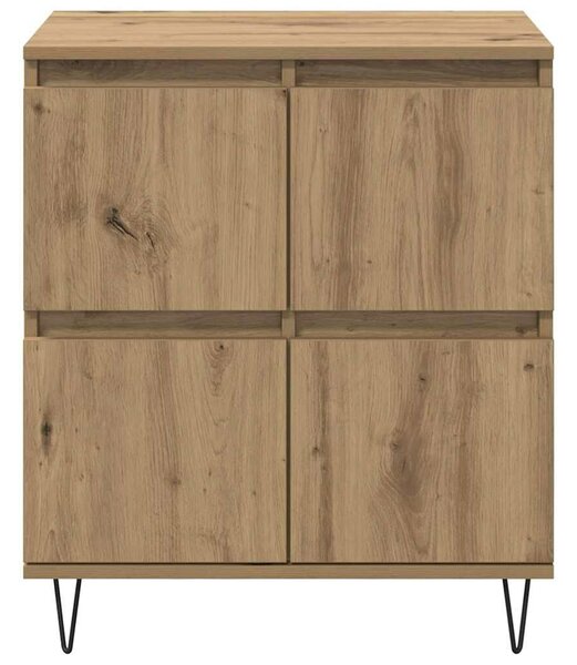 VidaXL Oldalszekrények 3 pcs kézműves tölgy 180 x 35 x 70 cm Faanyag